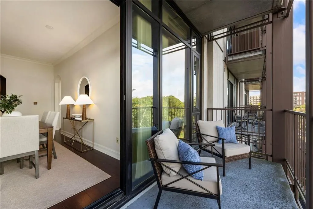 Large Covered Balcony that extends the Entire Length of Living Space - Seamless Indoor/Outdoor Living