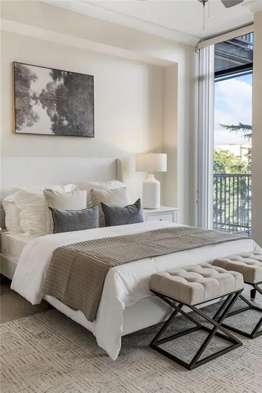 Primary Suite Also Opens to Balcony
