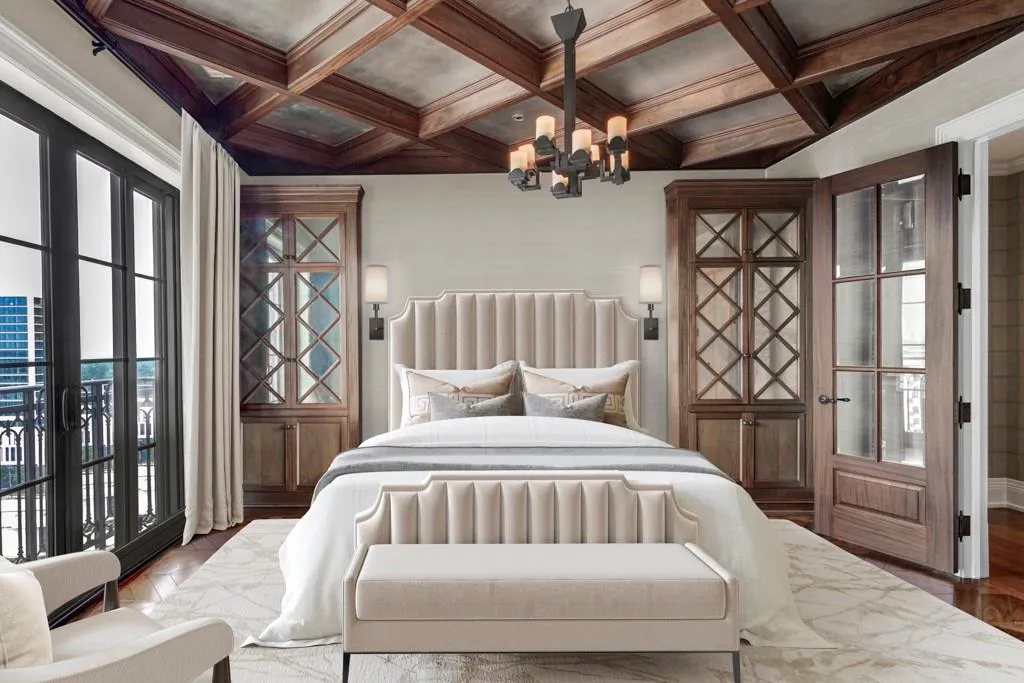 Virtually Staged bedroom currently being used as office