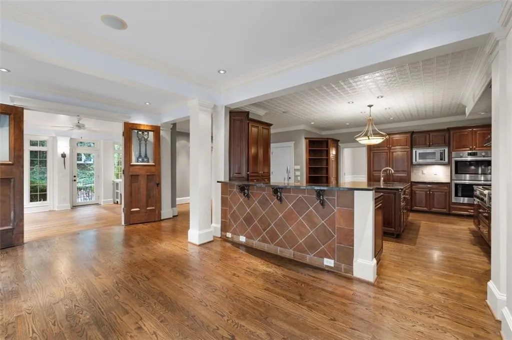 Kitchen opens to the breakfast room