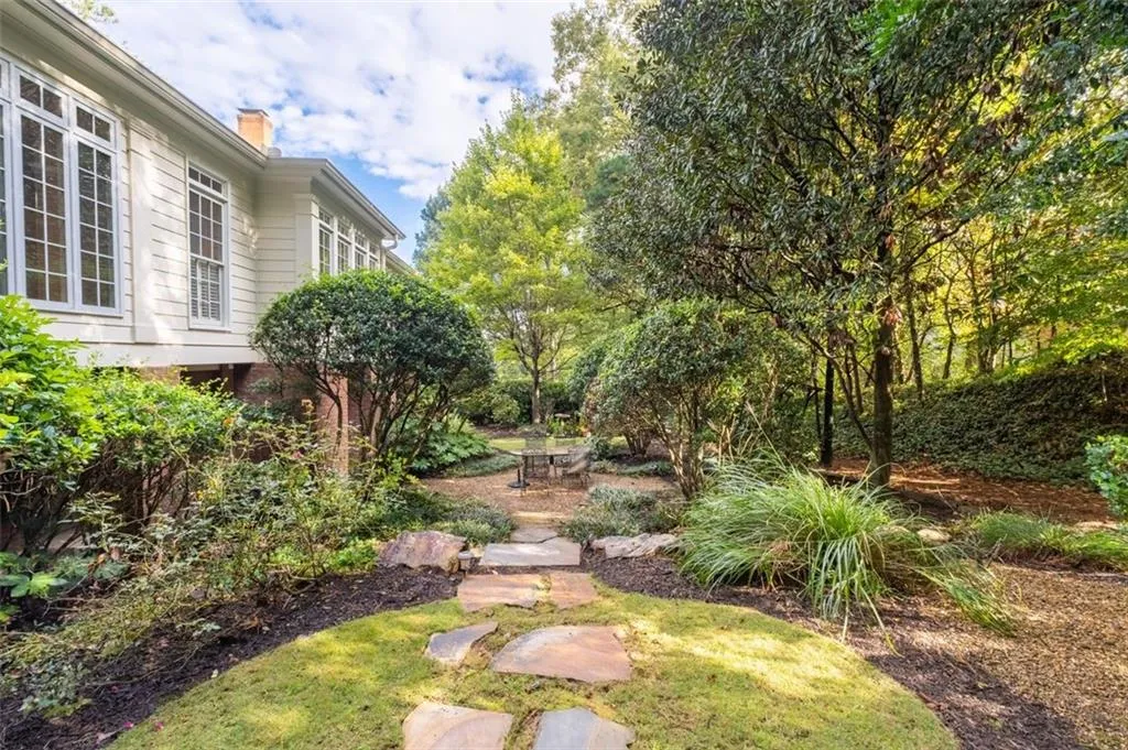 This yard is beautiful as it is or has so much potential if you want to change it