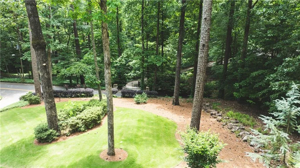 View of green lawn