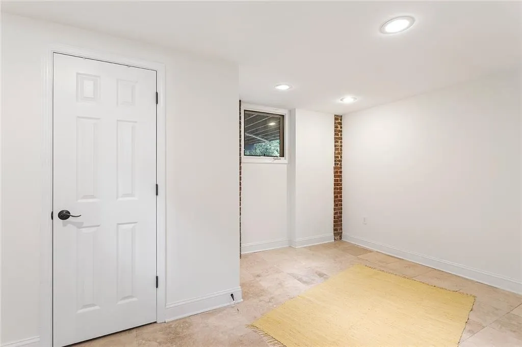 Bedroom with half bath attached