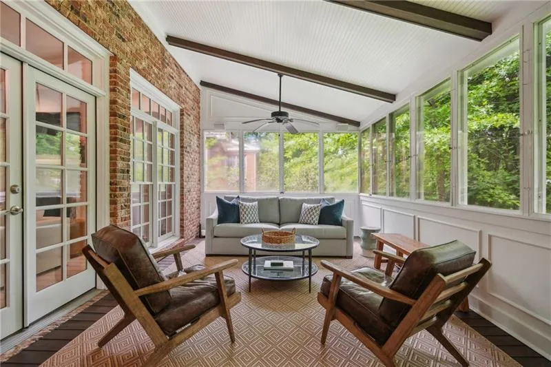 All-seasons porch off of Kitchen and Living Room