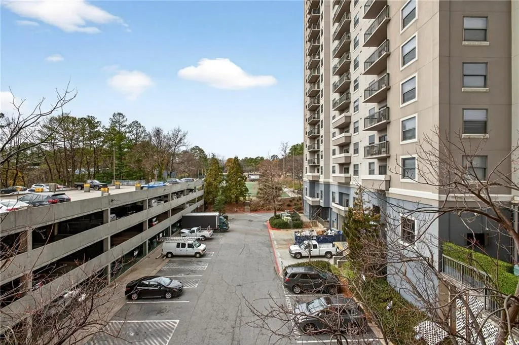 Parking deck.