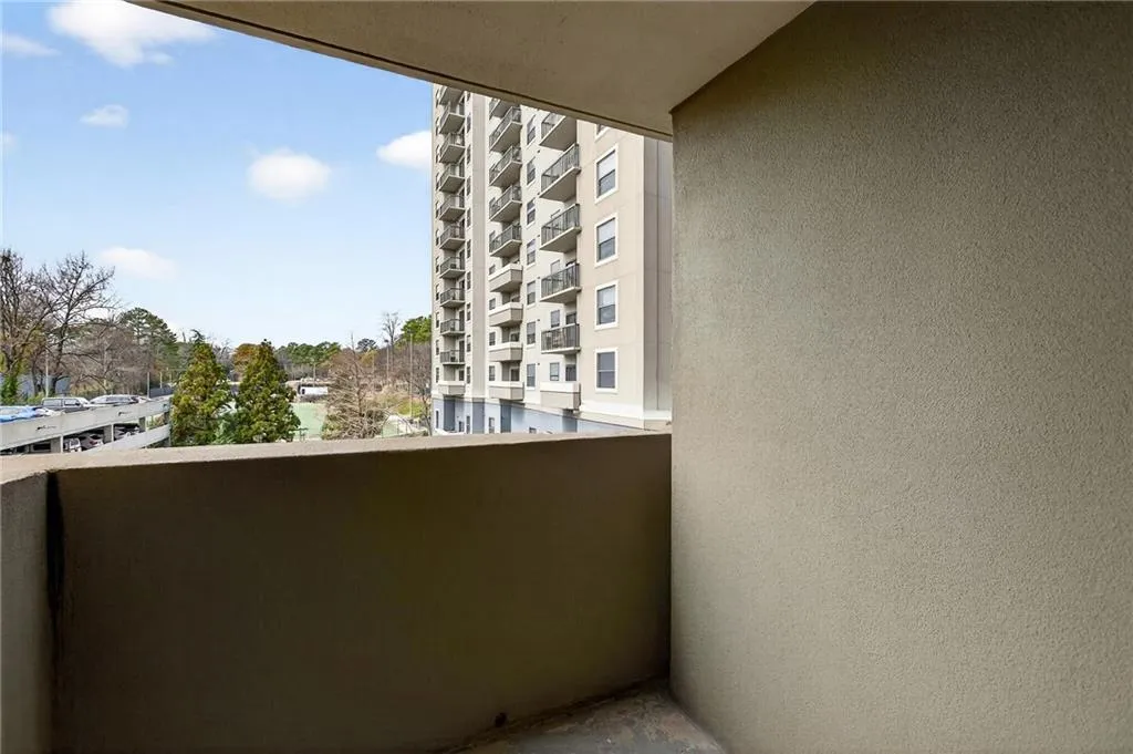 Balcony off the living room.