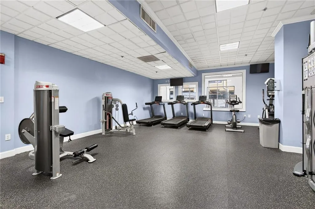 Cardio and weight machines in the gym