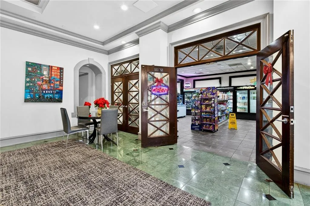 Lobby and store