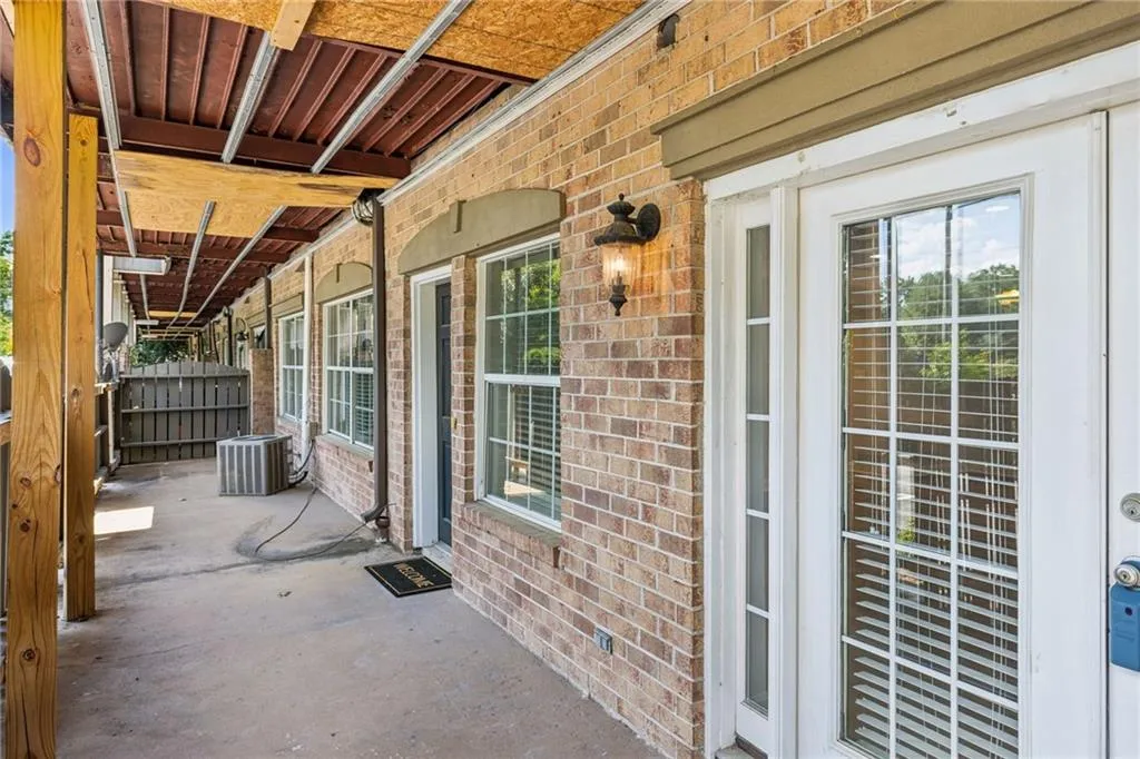 Enormous patio spans the length of the unit. Decorate as you like.