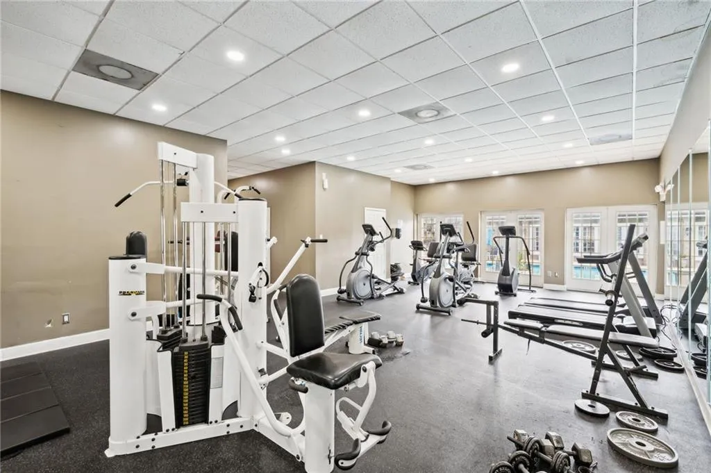 Exercise room is never crowded