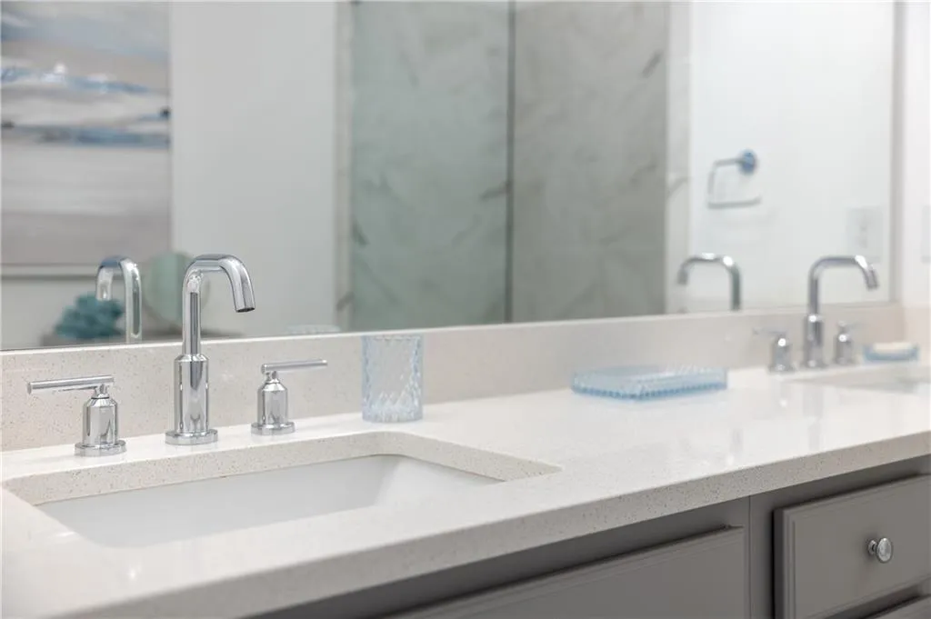 Bathroom with double vanity