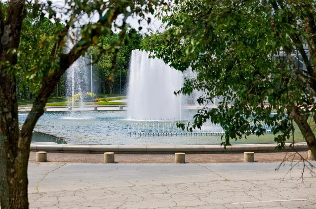 View of property's community with a water view