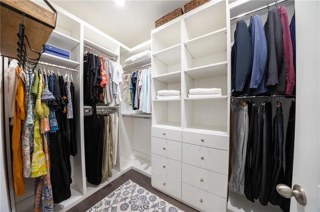 View of spacious closet