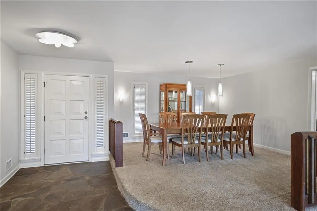 Huge Open concept dining room off the foyer