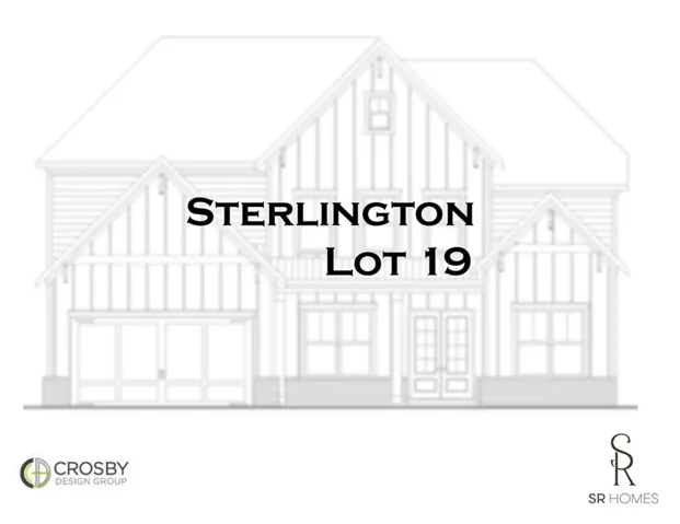 Architectural rendering. Indicating a specific property identified as "Sterlington Lot 19"