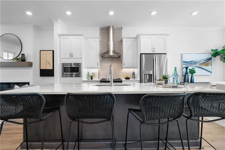 Fabulous kitchen with perfect Island for cooking or entertaining! Picture of model home.