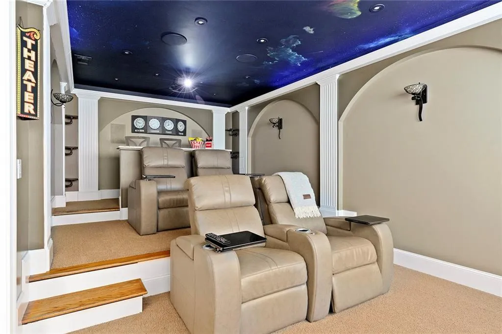 Cinema with carpet flooring Cinema with carpet flooring