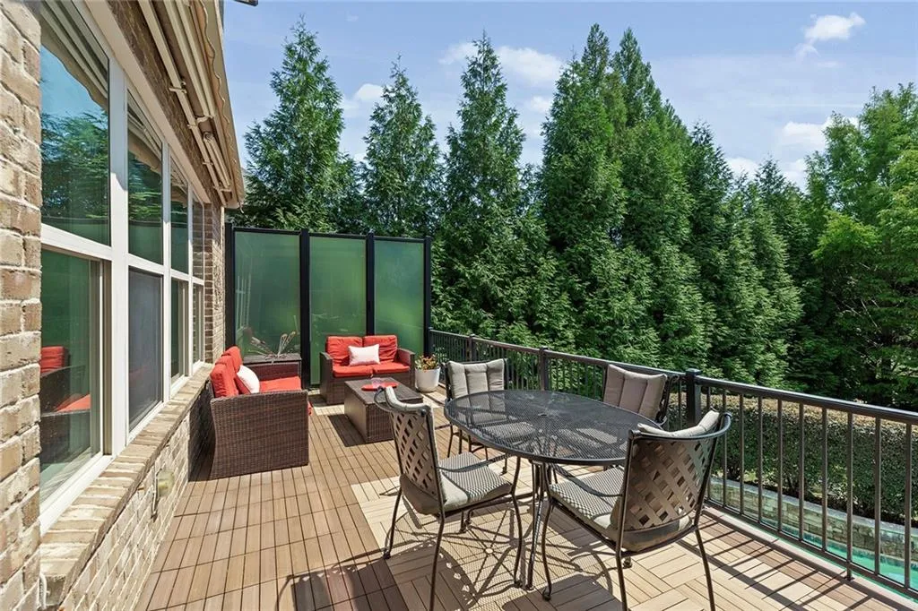 Wooden deck featuring an outdoor living space Wooden deck featuring an outdoor living space
