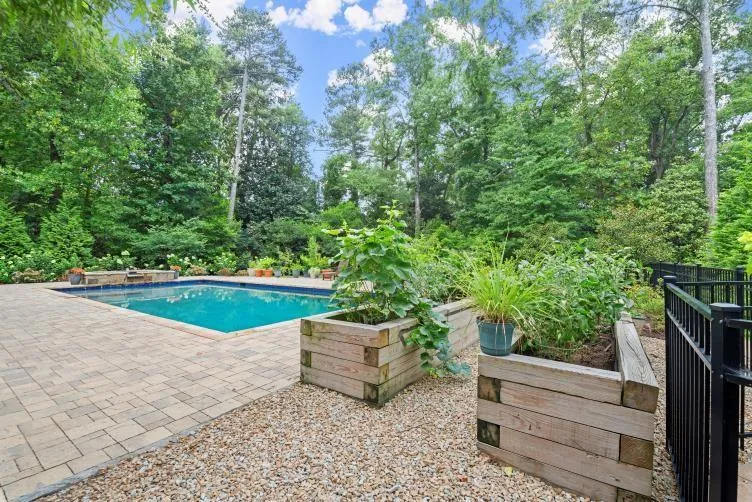View of pool with a patio