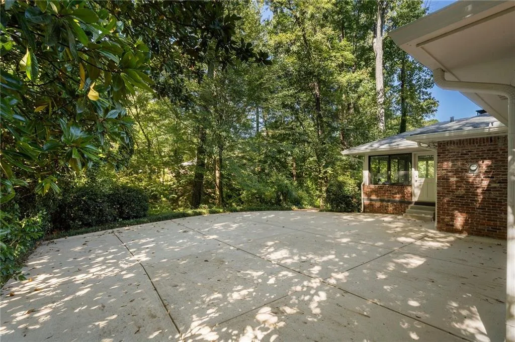 View of patio / terrace - there is so much space to park outside of the 2 car garage.