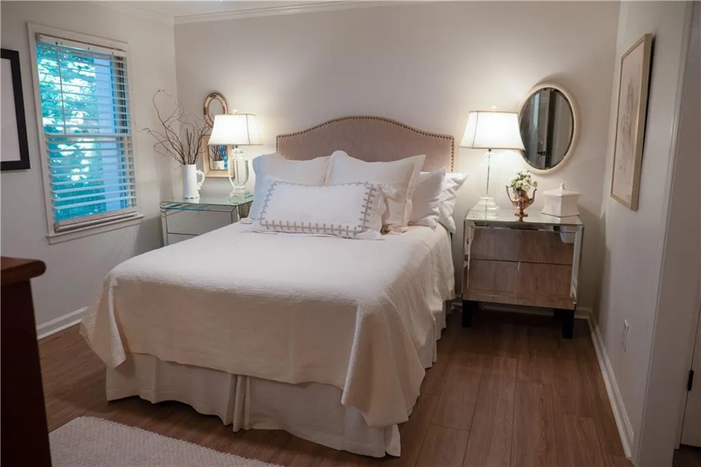 Primary Bedroom with enchanting tree top views