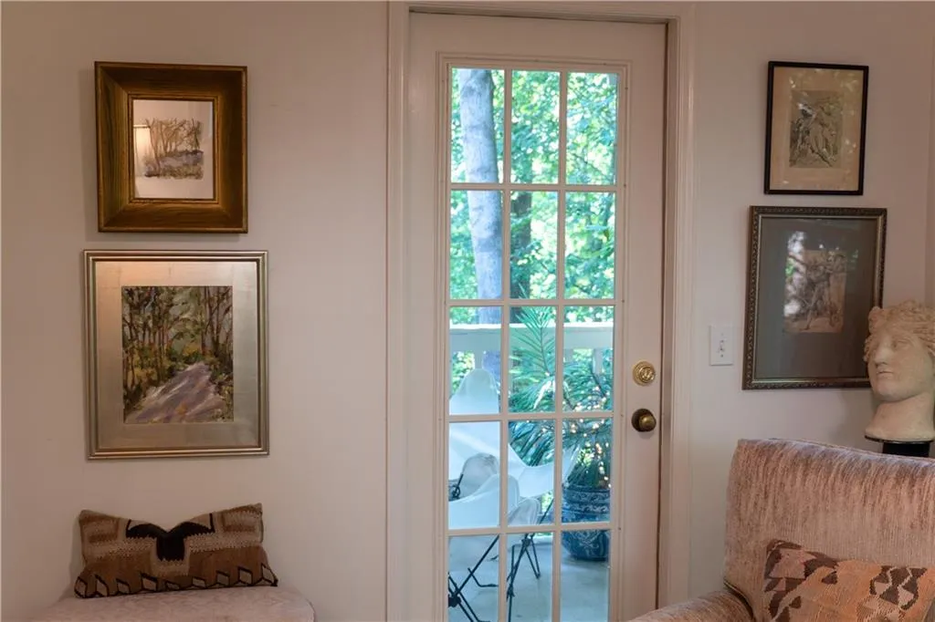 Sunroom door to outside deck