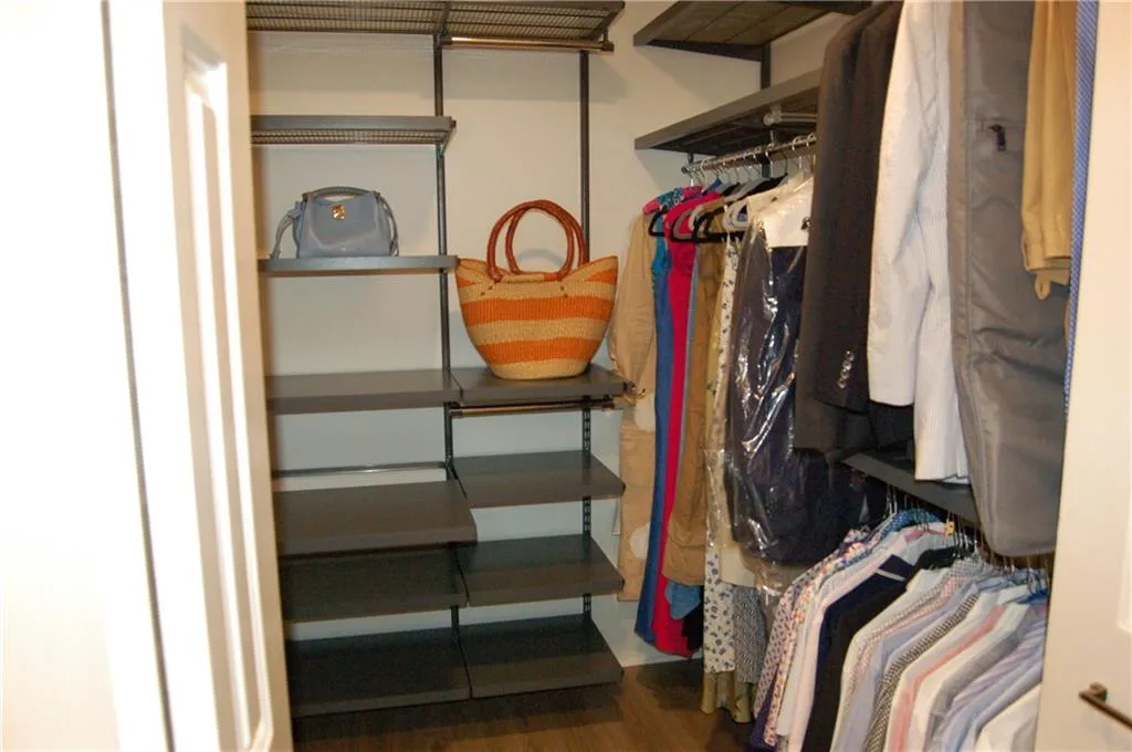 Spacious closet featuring wood-type flooring
