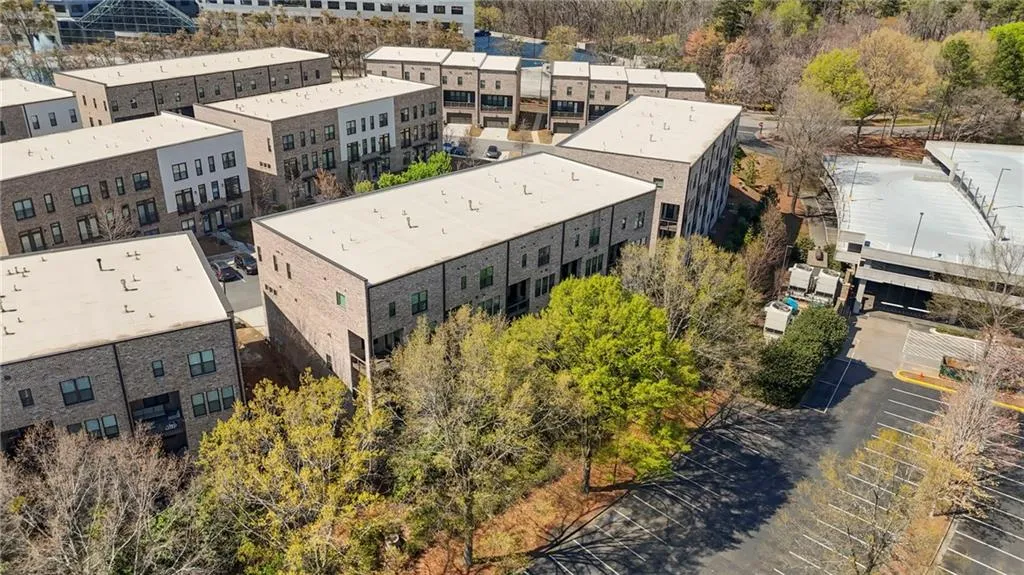 Drone / aerial view of apartment complex