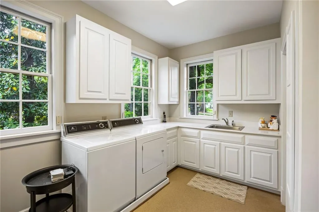 This is only part of the large laundry room with  a convenient powder room too