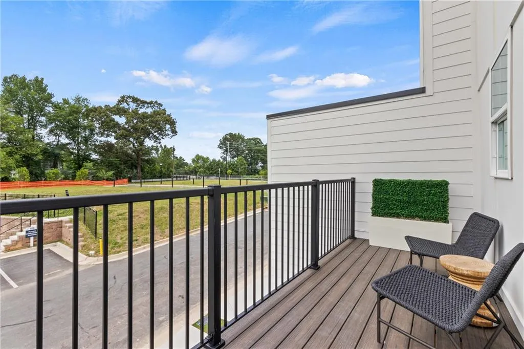 Deck off of the Kitchen perfect for Entertainment. Picture of Model Home