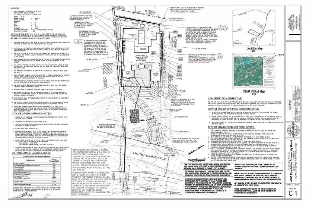 4580 Peachtree Dunwoody Road Ne, Atlanta, Georgia 30342, ,Land,Sold,4580 Peachtree Dunwoody Road Ne,6955080