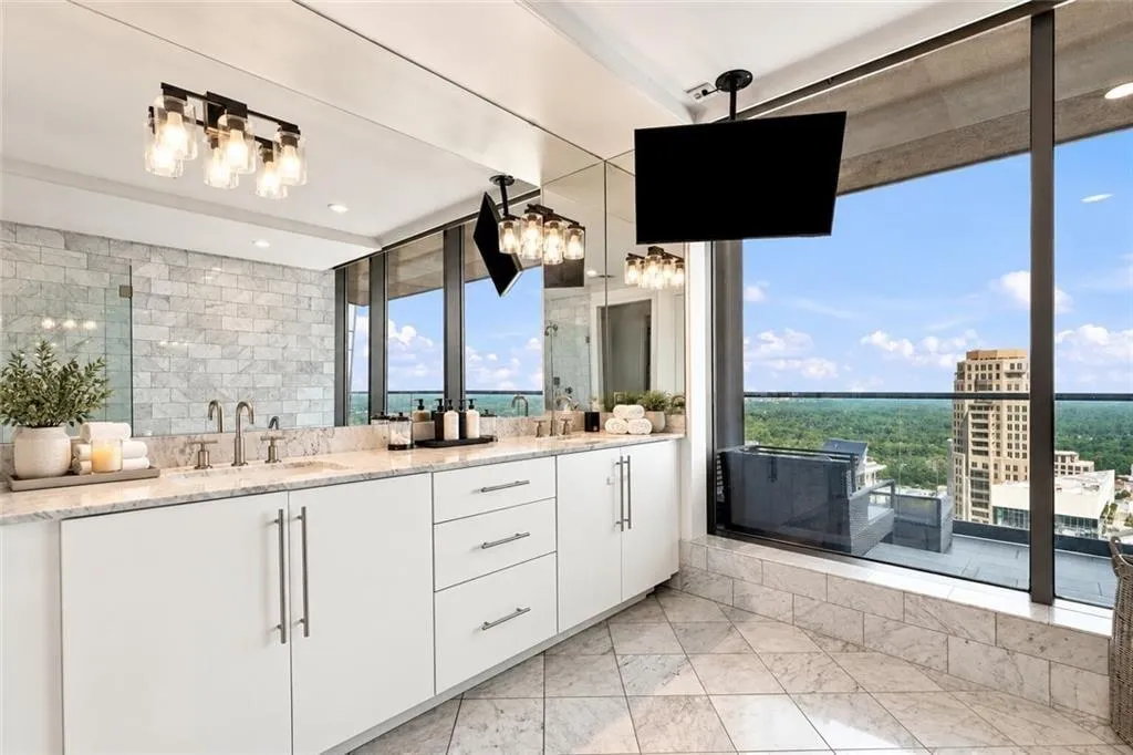 Oversized double sink vanity