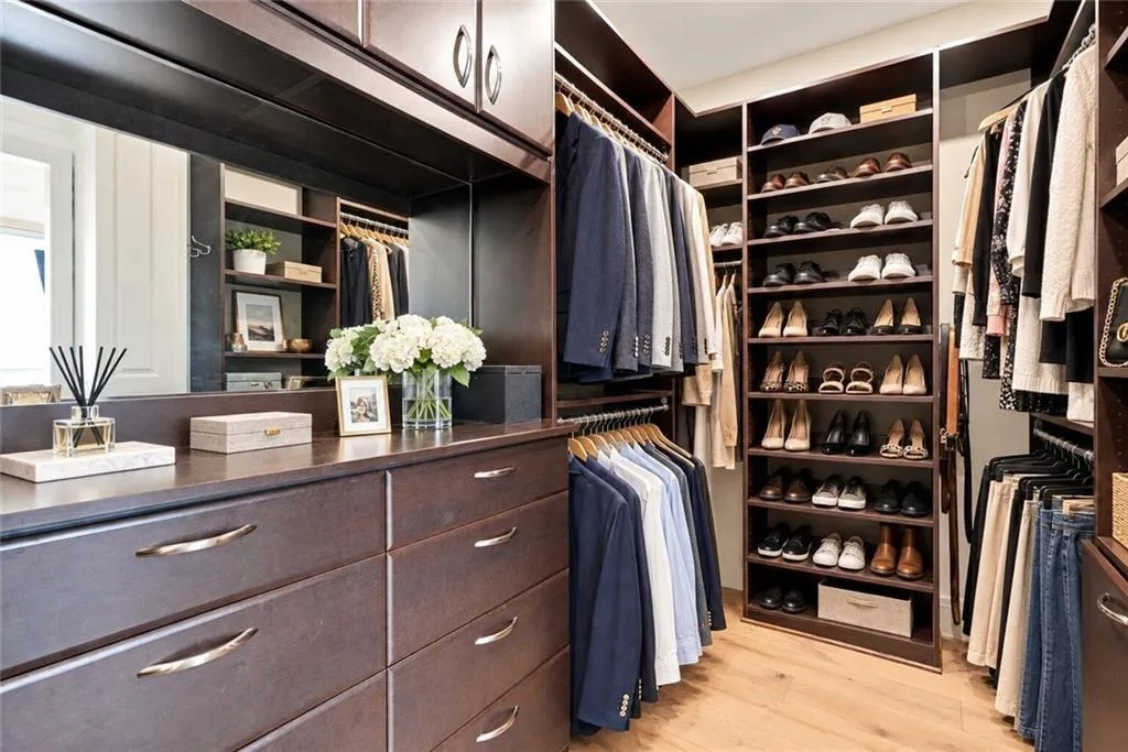 Large customized walk-in closet