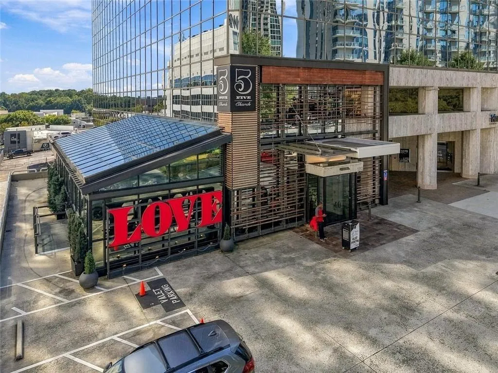Restaurant across the street