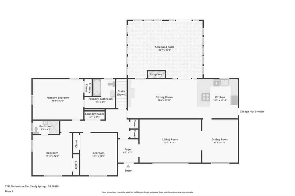 Main level floorplan