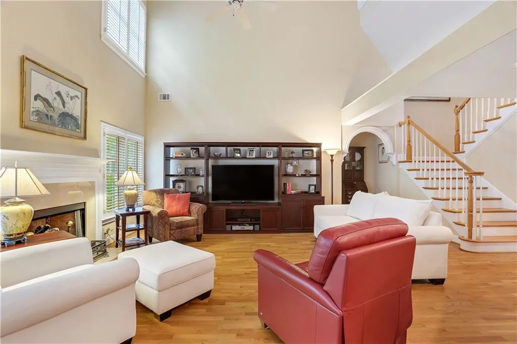 Two story great room