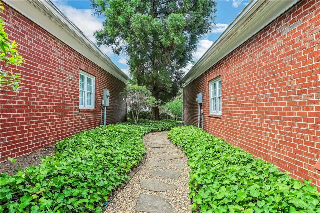 Path on side of house