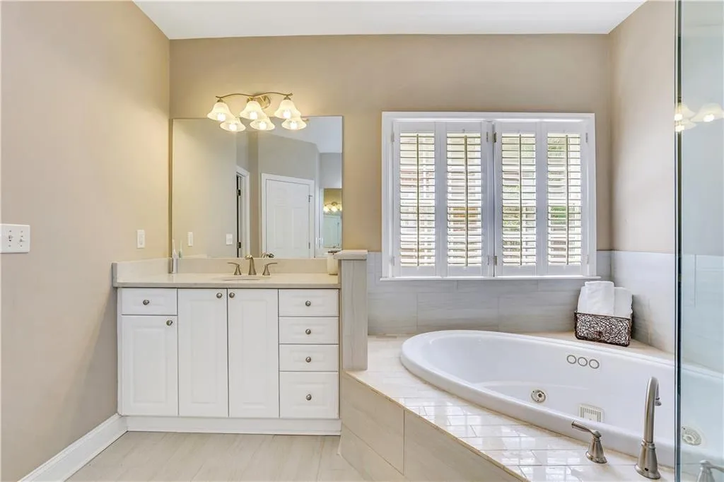 Renovated primary bath