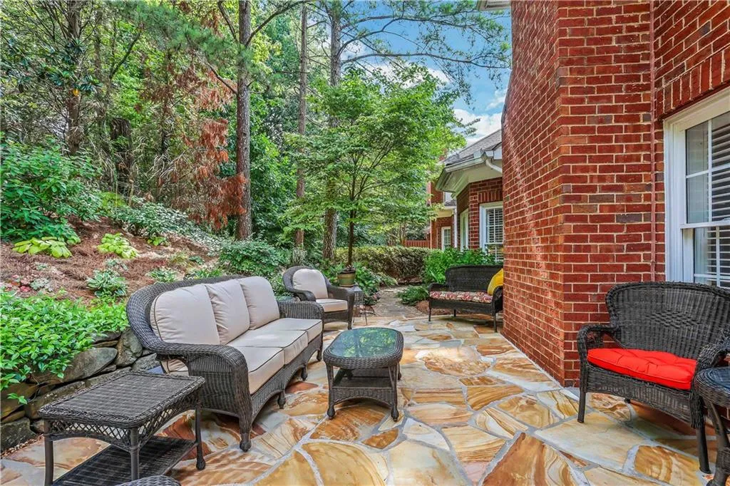 Custom patio and landscaping