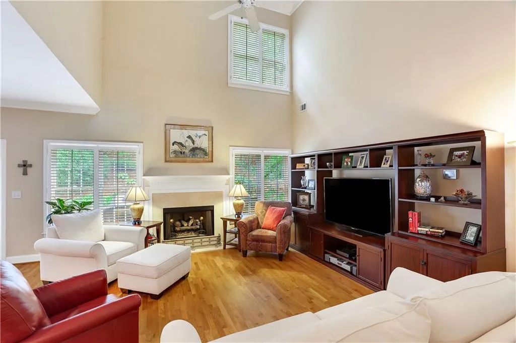 Two story great room