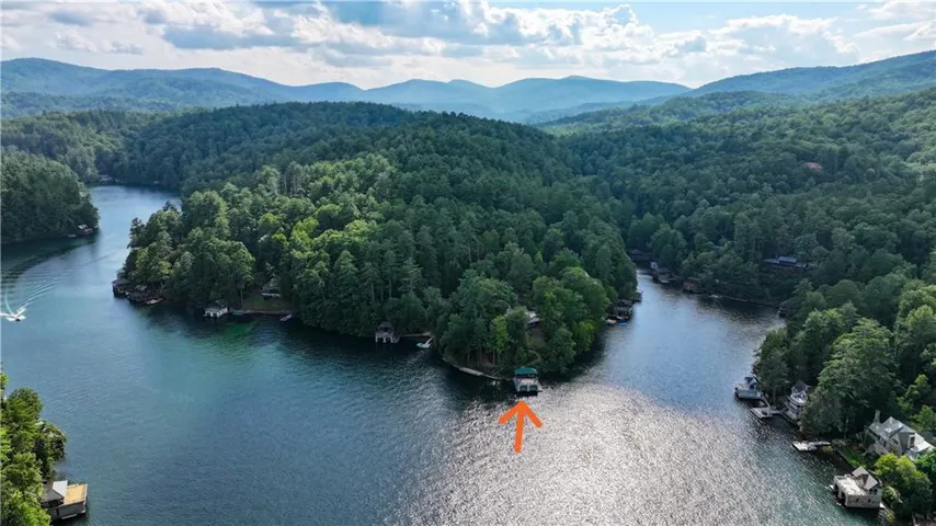 Aerial view of property