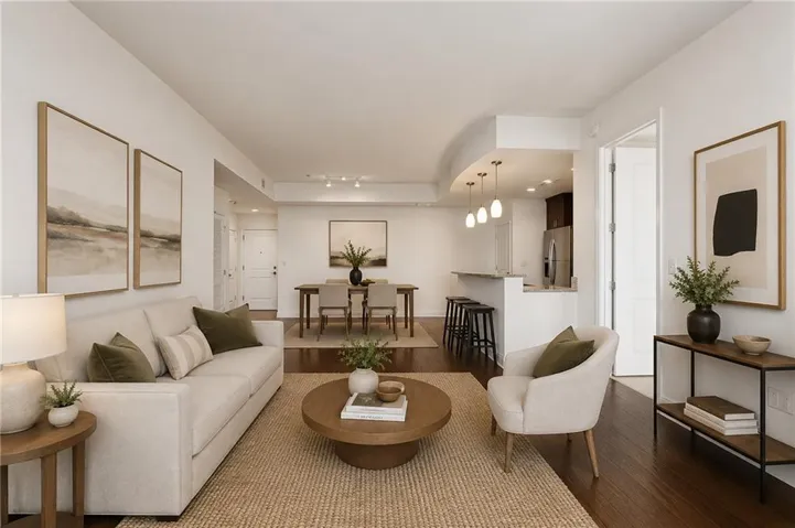 This open floor plan welcomes quiet nights at home and visitros as well. ALL PHOTOS ARE VIRTUALLY STAGED