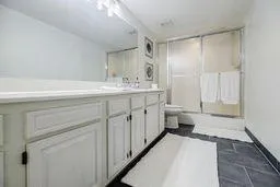 Full bath in Basement with toilet and vanity