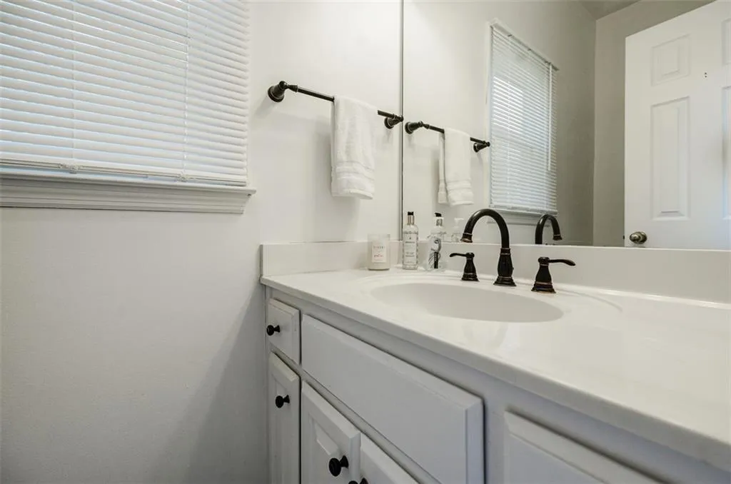 Bathroom featuring vanity