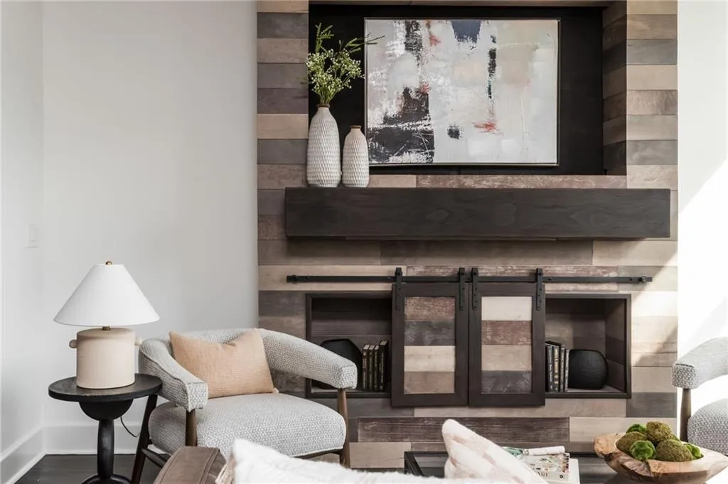 Living room feature wall