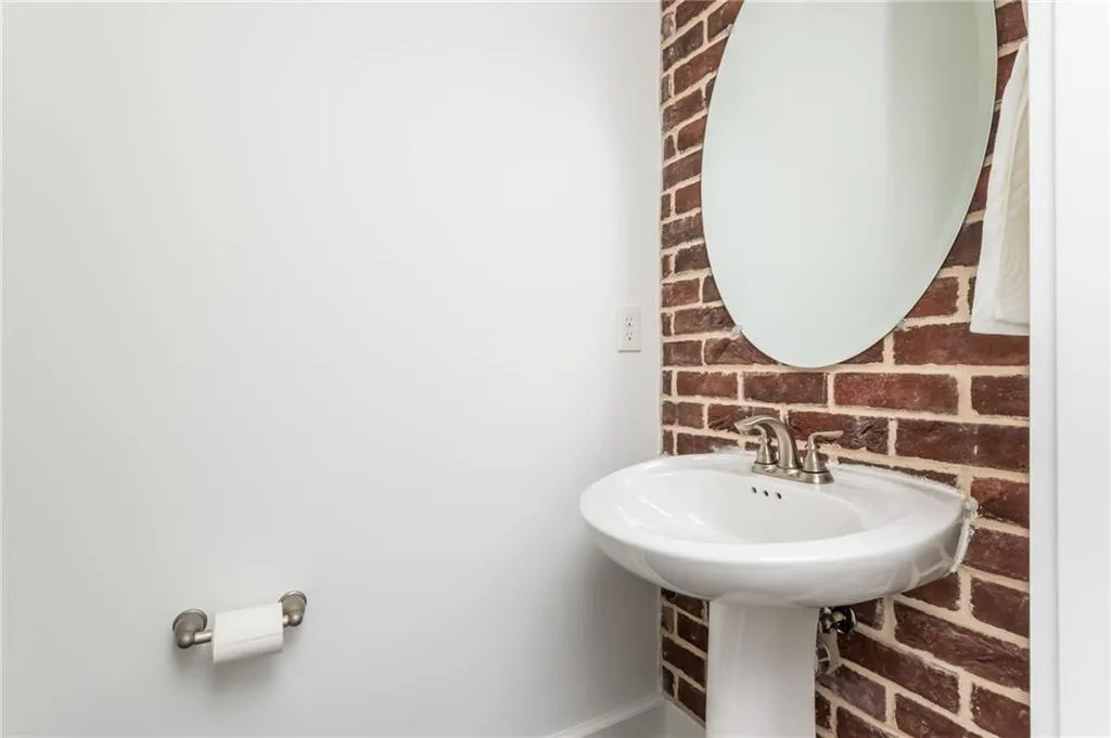 Main level half bathroom