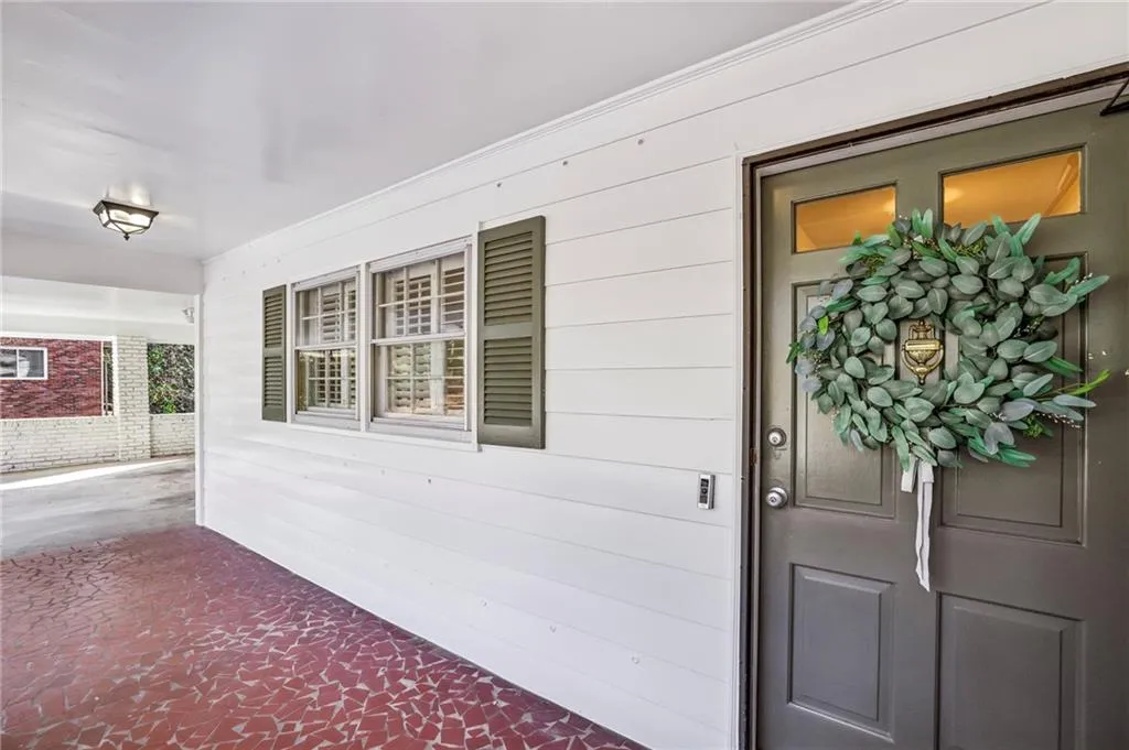 Covered front porch