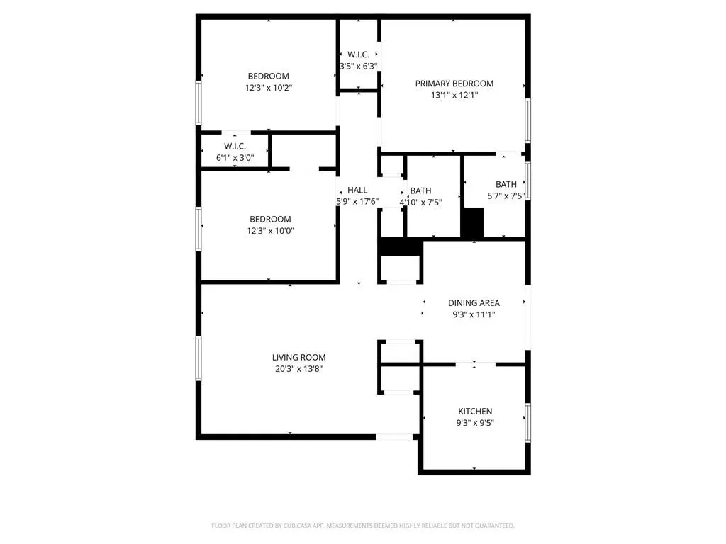 View of room layout