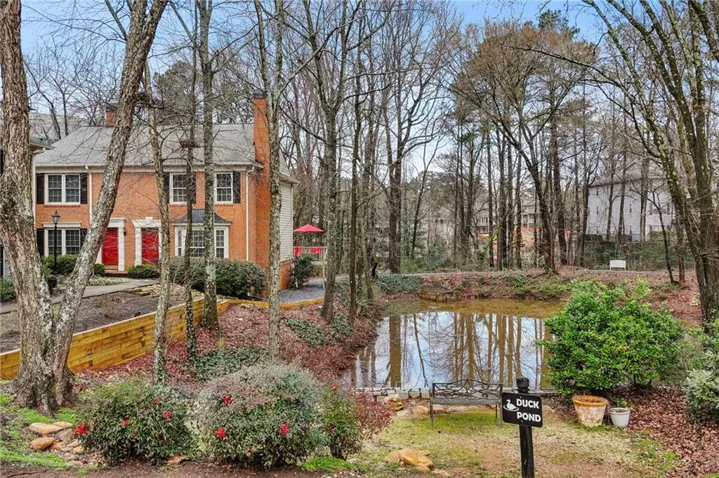 This End Unit offers the neighborhoods best view, overlooking the duck pond.