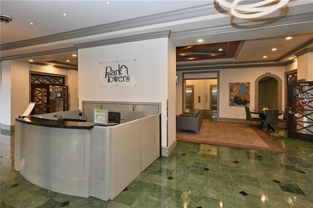 View of welcome area